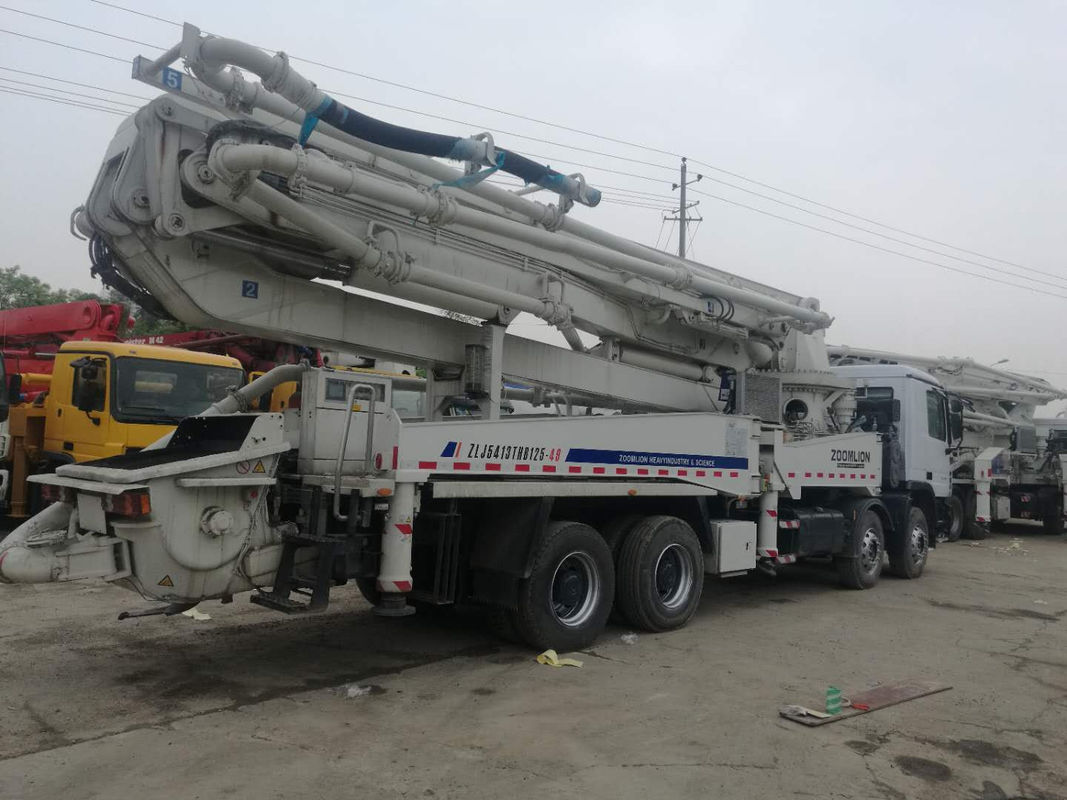 पंप के साथ 300KW 50m Actros 4141 कंक्रीट लॉरी 2008 साल बड़ी क्षमता