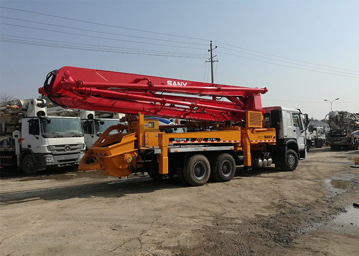 SANY प्रयुक्त सीमेंट ट्रक लाल SAE प्रमाणन के साथ नवीनीकृत: