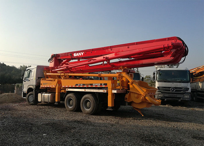37 मीटर 273 किलोवाट प्रयुक्त ट्रक कंक्रीट पम्प, सैनी कंक्रीट पम्प 120 सीबीएम