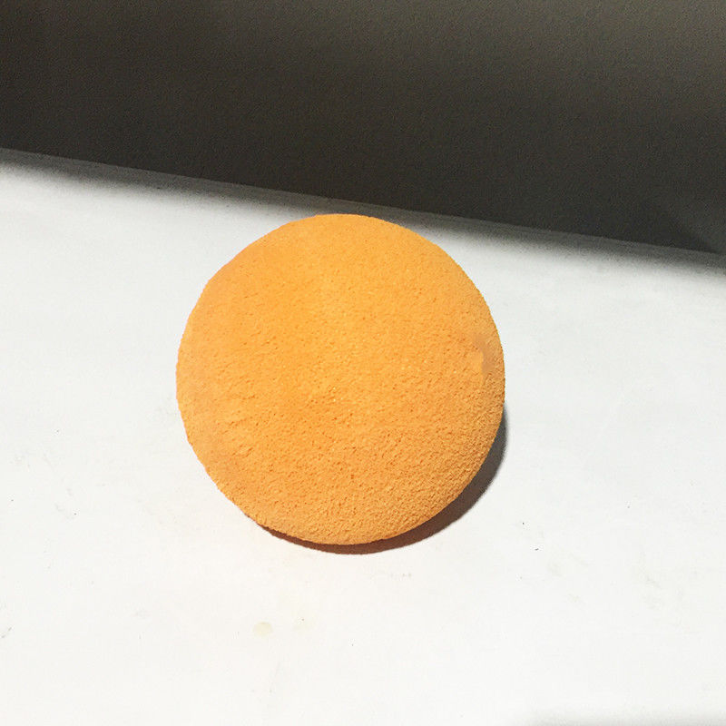 जूमलियन 125 मिमी कंक्रीट पंप सफाई स्पंज बॉल ऑरेंज राउंड