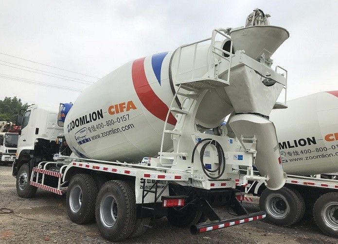 10m3 प्रयुक्त कंक्रीट मिक्सर ट्रक, HINO 700 चेसिस के साथ तैयार मिक्स कंक्रीट वाहन