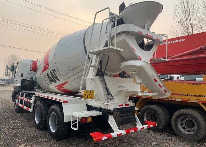 SANY 10CBM प्रयुक्त कंक्रीट मिक्सर ट्रक रिफुरिश्ड लेफ्ट हैंड ड्राइव