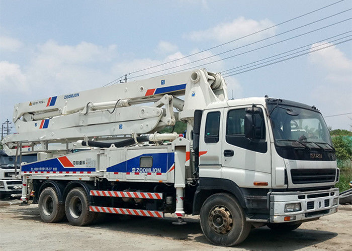 37m 265KW बूम प्रेशर कंक्रीट पम्प ट्रक ISUZU CYZ51Q घुड़सवार