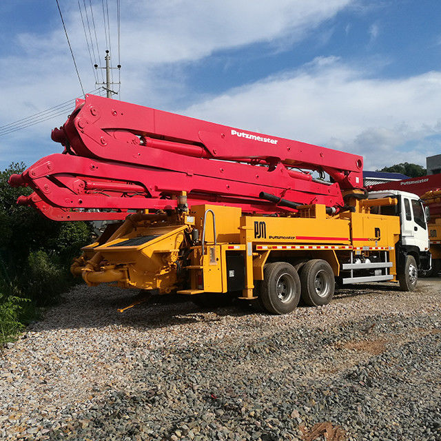 265KW 34 मीटर प्रयुक्त सीमेंट ट्रक अच्छी स्थिति थ्री एक्सल