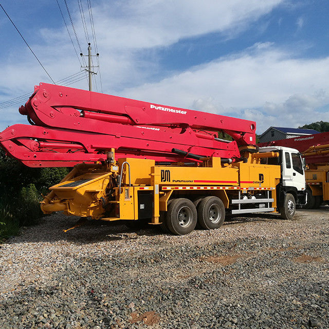 265KW 34 मीटर प्रयुक्त सीमेंट ट्रक अच्छी स्थिति थ्री एक्सल