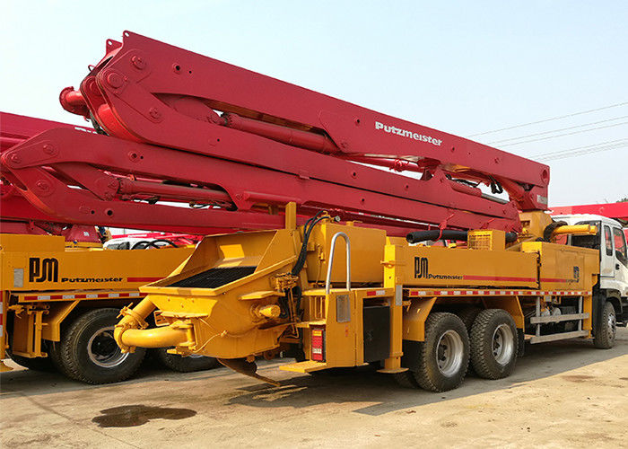38 मीटर प्रयुक्त ट्रक कंक्रीट पम्प , Putzmeister बूम पम्प 140m3/H 265KW