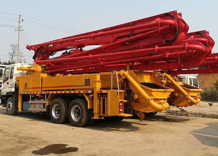38 मीटर प्रयुक्त ट्रक कंक्रीट पम्प , Putzmeister बूम पम्प 140m3/H 265KW