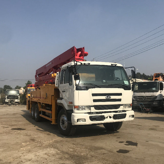 38m 140m3 / H प्रयुक्त ट्रक कंक्रीट पंप, Putzmeister बूम पंप उच्च दक्षता