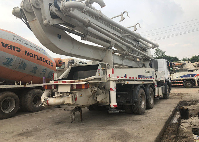 40m 500L कंक्रीट बूम ट्रक, निर्माण के लिए प्रयुक्त बेंज ट्रक 3 एक्सल