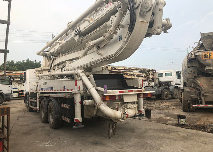 40m 500L कंक्रीट बूम ट्रक, निर्माण के लिए प्रयुक्त बेंज ट्रक 3 एक्सल