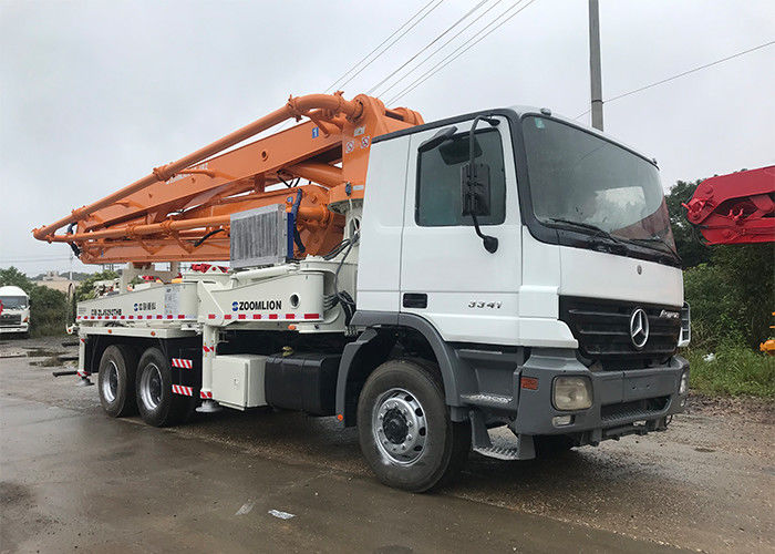 37 मीटर 290KW सेकेंड हैंड पंप ट्रक 2008 साल हैवी ड्यूटी व्हाइट