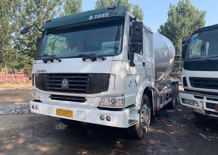 12m3 प्रयुक्त सीमेंट मिक्सर ट्रक SINOTRUCK 6x4 चेसिस अनुकूलित रंग