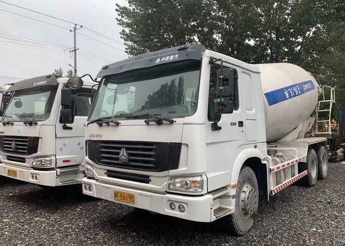 12m3 प्रयुक्त सीमेंट मिक्सर ट्रक SINOTRUCK 6x4 चेसिस अनुकूलित रंग