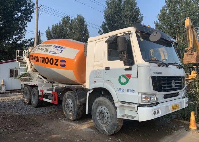 15m3 सेकेंड हैंड कंक्रीट मिक्सर ट्रक, रेडी मिक्स कंक्रीट ट्रक SINOTRUCK 8x4 चेसिस