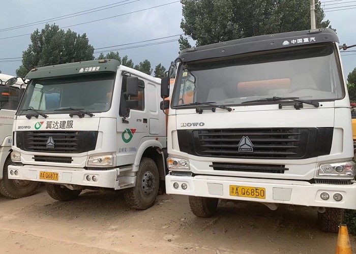 15m3 सेकेंड हैंड कंक्रीट मिक्सर ट्रक, रेडी मिक्स कंक्रीट ट्रक SINOTRUCK 8x4 चेसिस