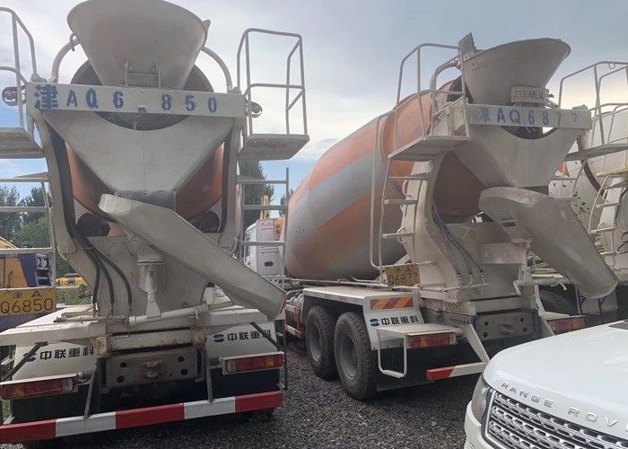 15m3 सेकेंड हैंड कंक्रीट मिक्सर ट्रक, रेडी मिक्स कंक्रीट ट्रक SINOTRUCK 8x4 चेसिस