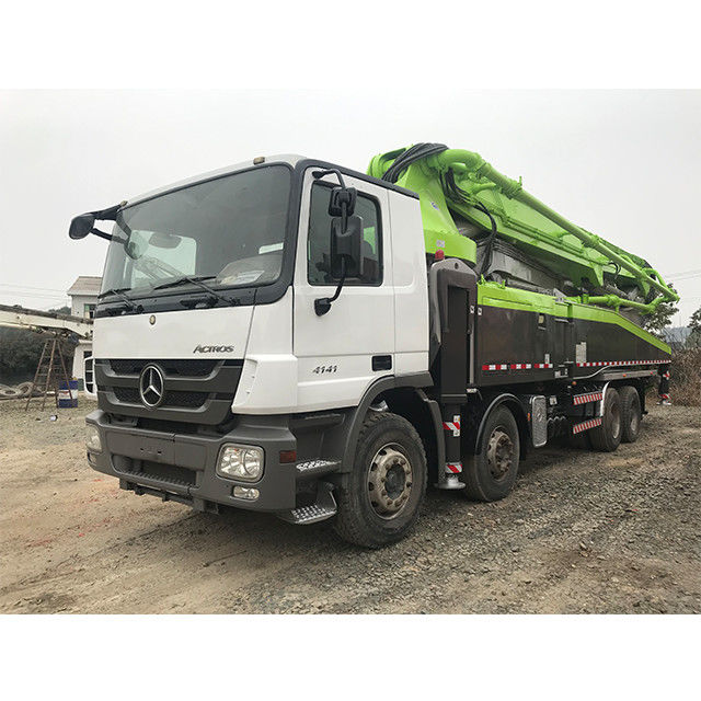 ZLJ5419THB प्रयुक्त सीमेंट ट्रक पंप ज़ूमलियन 52m हरे रंग के साथ