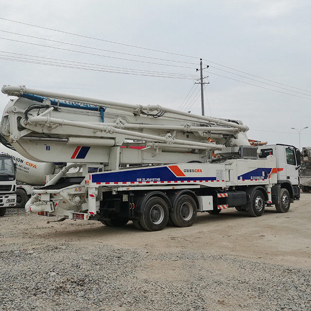 300KW 50M प्रयुक्त ट्रक कंक्रीट पम्प , Zoomlion कंक्रीट पम्प ZLJ5415THB125-50