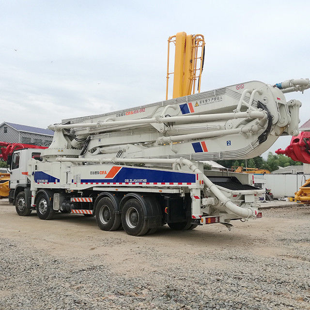 300KW 50M प्रयुक्त ट्रक कंक्रीट पम्प , Zoomlion कंक्रीट पम्प ZLJ5415THB125-50