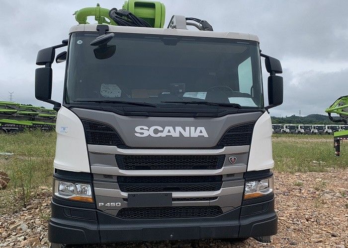 59m 180M3 नया कंक्रीट पम्प ट्रक ZLJ5440THBSF उच्च सुरक्षा सफेद