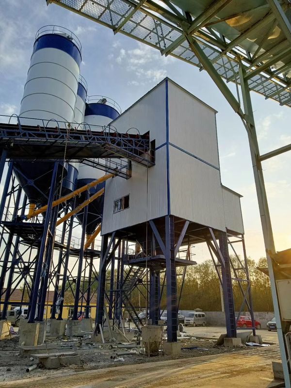 आईएसओ 9 001: 2008 25 एम 3 सीमेंट मिक्सिंग प्लांट इलेक्ट्रिक मिनी आकार अनुकूलित: