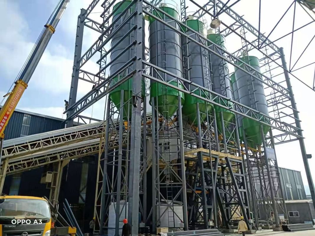 90m3 / H 185kw कंक्रीट बैचिंग प्लांट उपकरण जल संरक्षण