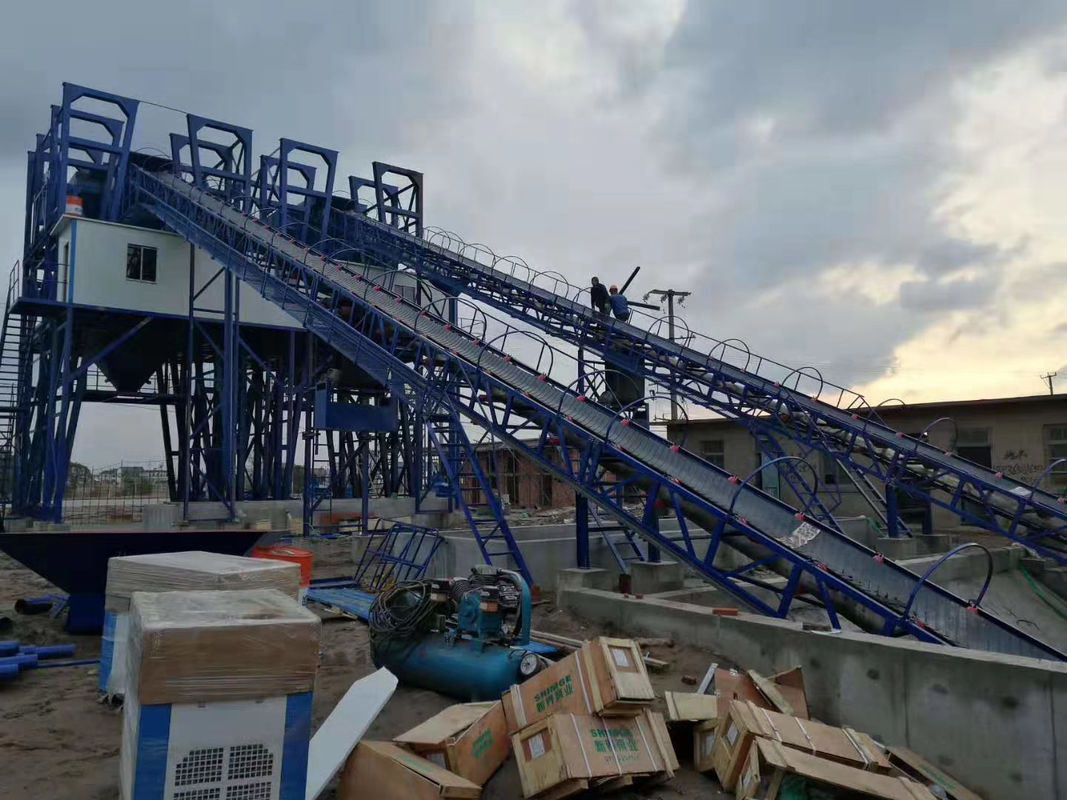 HZS90 90m3/H कंक्रीट मिक्सिंग प्लांट तैयार मिश्रित उच्च दक्षता