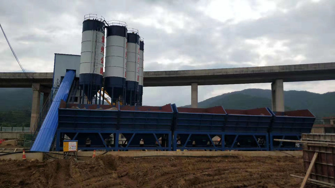 BANGBO 75m3 / H कंक्रीट बैचिंग सिस्टम, ट्विन दस्ता मिक्सर बैचिंग प्लांट