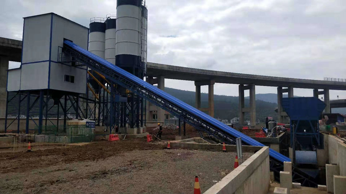 BANGBO 75m3 / H कंक्रीट बैचिंग सिस्टम, ट्विन दस्ता मिक्सर बैचिंग प्लांट