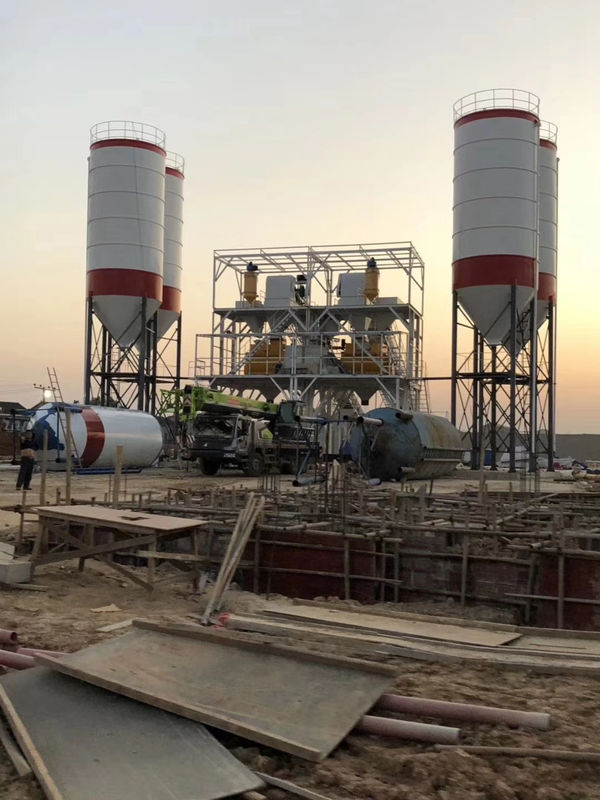 JS3000 मिक्सर के साथ क्षमता 150m3 260KW मोबाइल बैचिंग प्लांट मोबाइल