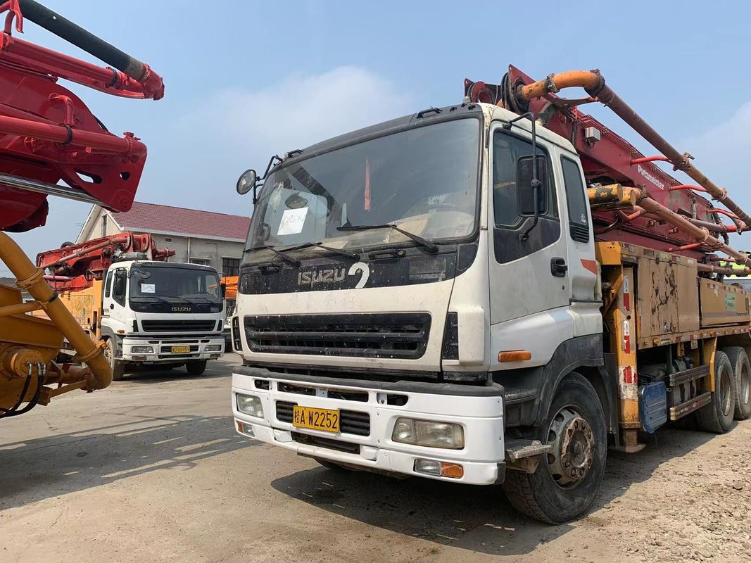 Putzmeister नवीनीकृत नहीं बेटन पंप प्रयुक्त सीमेंट ट्रक बूम पंपिंग कार 42 मीटर