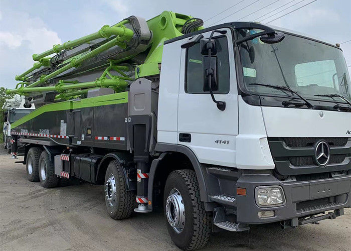 जूमलियन बेटन एक्ट्रोस के लिए पुनर्निर्मित प्रयुक्त कंक्रीट पंप ट्रक 52 एम 180 एम 3 / एच