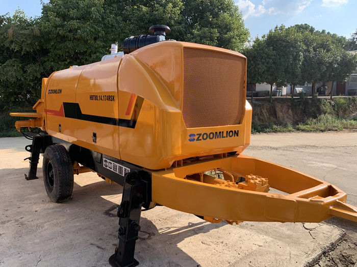 ज़ूमलियन कंक्रीट पंप एचबीटी 8014 नवीनीकरण 2012 वर्ष नारंगी रंग