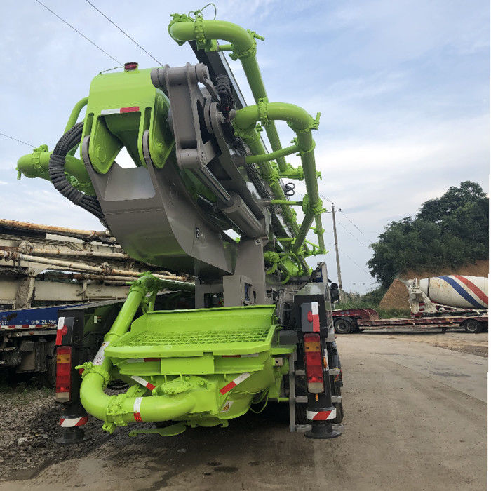 ज़ूमलियन पम्पर्स कंक्रीट पम्प ट्रक 56 एम स्कैनिया ग्रीन कलर 180 एम 3 / एच . का इस्तेमाल किया