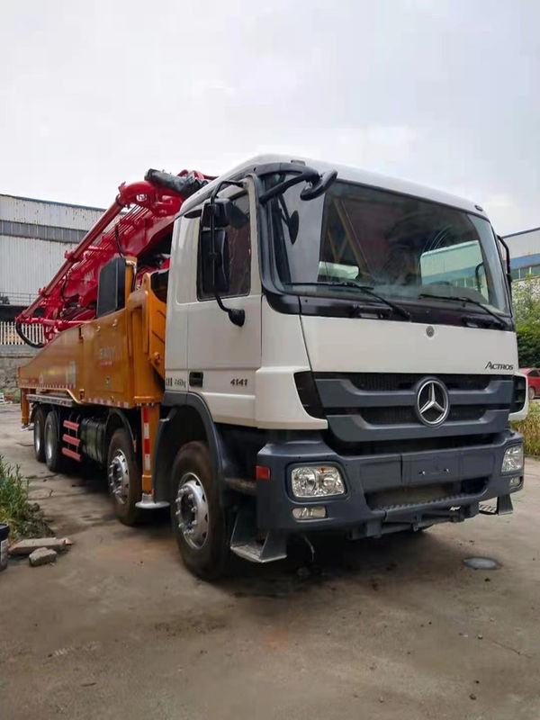 Sany 52 मीटर बेंज 2012 वर्ष निर्माण के लिए प्रयुक्त कंक्रीट पम्प ट्रक