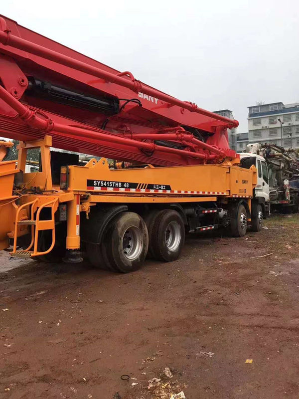 287KW निर्माण Sany नवीनीकृत बेटन पंप 46 मीटर इसुजु एक्स लेग के साथ