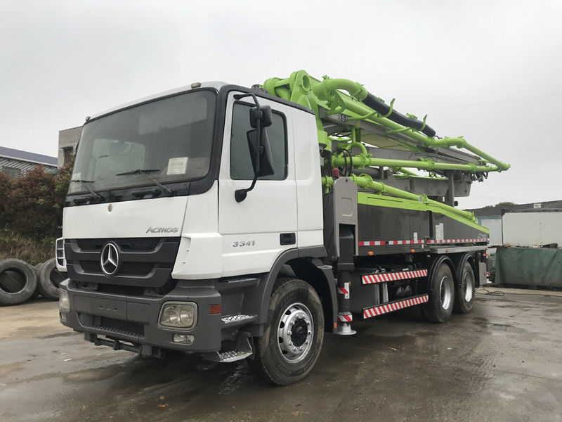 निर्माण 38M बूम प्रयुक्त कंक्रीट पम्प ट्रक 4 बूम 300KW 120 M3/H