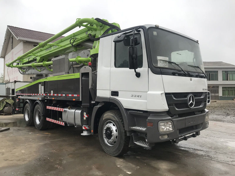 निर्माण 38M बूम प्रयुक्त कंक्रीट पम्प ट्रक 4 बूम 300KW 120 M3/H
