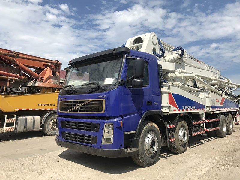 Zoomlion Refurbished प्रयुक्त कंक्रीट पम्प ट्रक वोल्वो चेसिस FM400