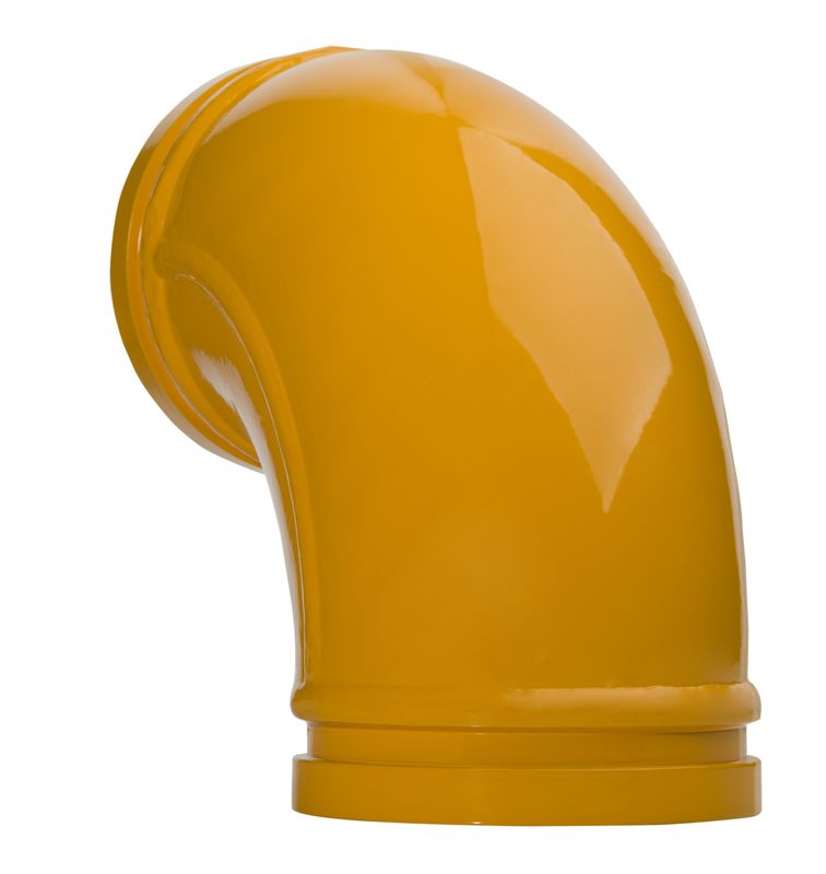 ज़ूमलियन कंक्रीट पंप पार्ट्स डबल एल्बो पाइप डिग्री ट्विन वॉल एल्बो पाइप