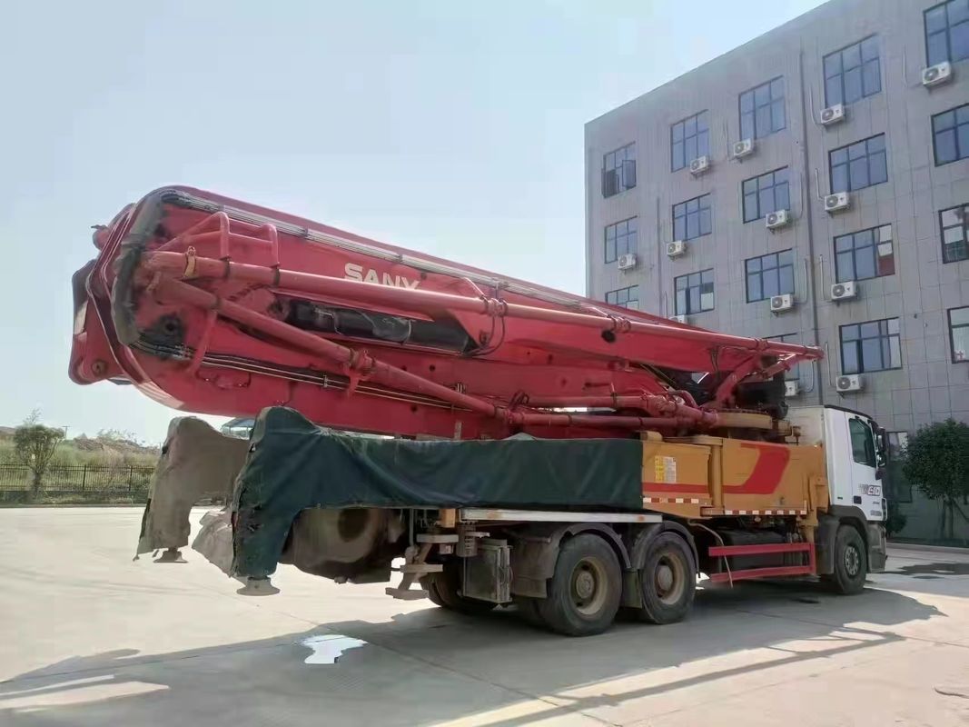 प्रयुक्त 2019 वर्ष Sany C10 बेंज 52m कंक्रीट बूम पंप ट्रक