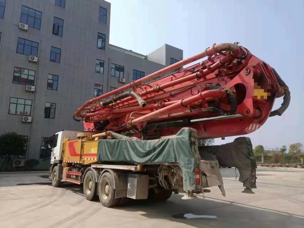 प्रयुक्त 2019 वर्ष Sany C10 बेंज 52m कंक्रीट बूम पंप ट्रक