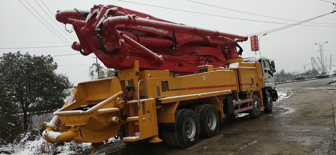 Putzmeister 42m बूम ISUZU चेसिस प्रयुक्त सीमेंट ट्रक