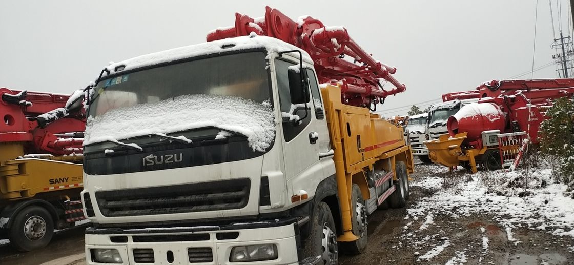 Putzmeister 42m बूम ISUZU चेसिस प्रयुक्त सीमेंट ट्रक