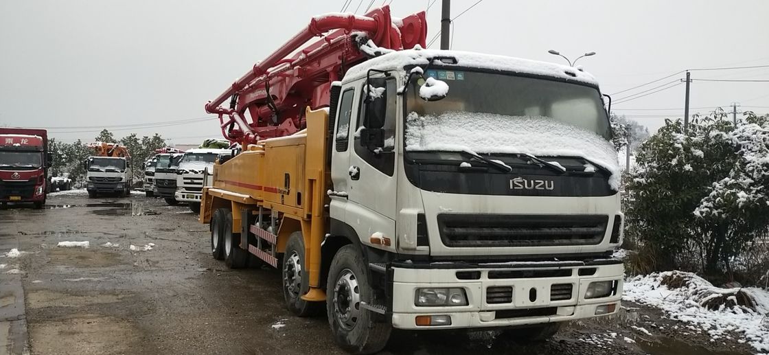 Putzmeister 42m बूम ISUZU चेसिस प्रयुक्त सीमेंट ट्रक