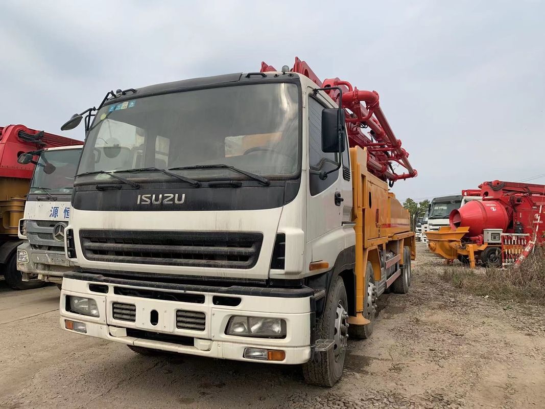 2012 वर्ष Putzmeister 42m इसुजु चेसिस के साथ सीमेंट ट्रक का इस्तेमाल किया