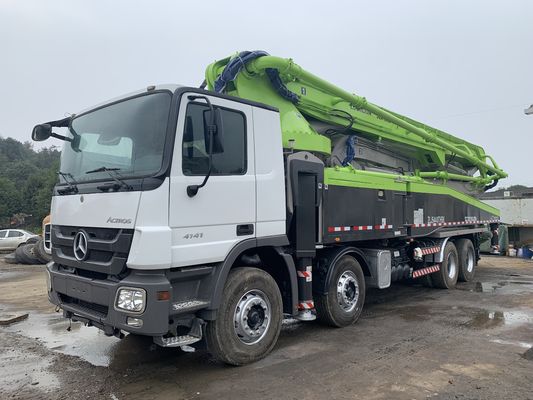 56 मीटर रीमैन्युफैक्चर्ड ट्रक जूमलियन ने चार एक्सल एक्ट्रोस 4141 सीमेंट ट्रक का इस्तेमाल किया