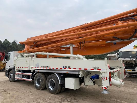 6x4 49m बूम डीजल इंजन प्रयुक्त सीमेंट पंप ट्रक